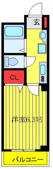 第二アルレ堀之内の間取り図