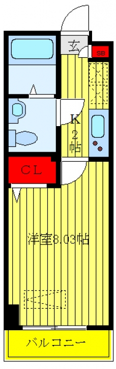 アルファコート西川口9の間取り図