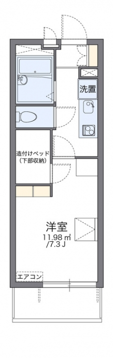 レオパレスエトワール　ピアの間取り図