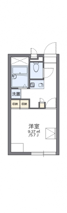 レオパレス西が丘の間取り図