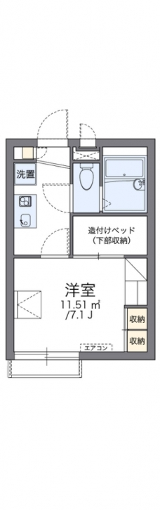 レオパレスクレインの間取り図