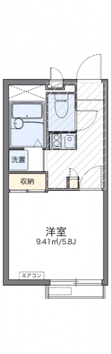 レオパレススペーシア　東池袋の間取り図