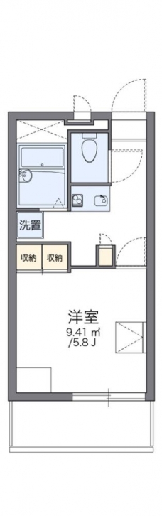 レオパレスオーロラの間取り図
