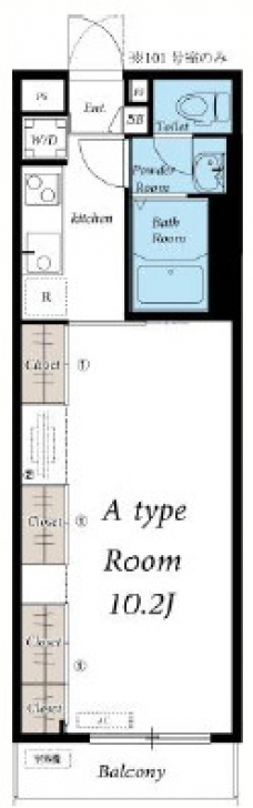 リブリ・MNメゾンの間取り図