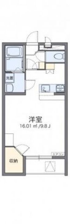 レオパレスノワールⅡの間取り図