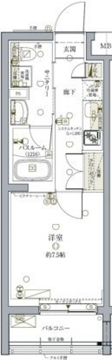 クレヴィスタ池袋ウエストの間取り図