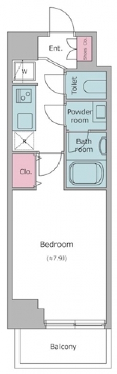 ケリア川口の間取り図