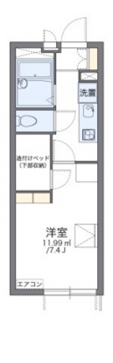 レオパレス藤の間取り図