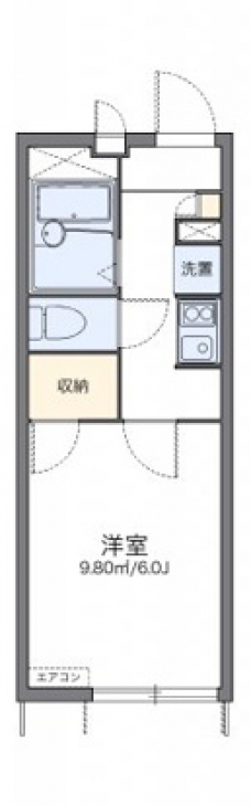 レオパレスプリムヴェールの間取り図