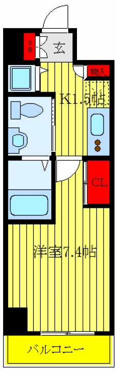 蓮根レジデンスの間取り図