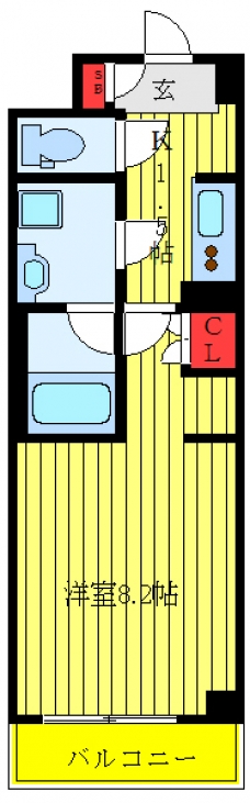 フュージョナル赤羽ＥＡＳＴの間取り図