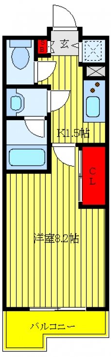 DIPS赤羽北EASTの間取り図
