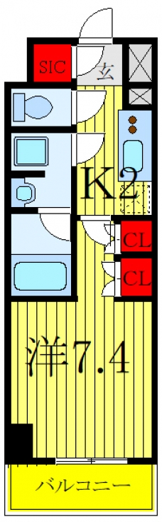 ＤＩＰＳ赤羽ＲＥＳＩＤＥＮＣＥの間取り図