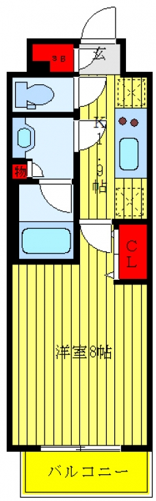 ルフォンプログレ赤羽の間取り図