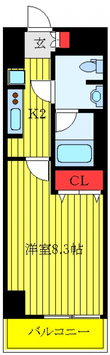 プルス上十条の間取り図