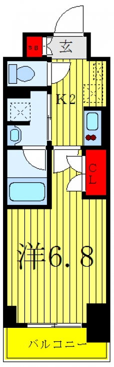 フレンシア文京関口の間取り図