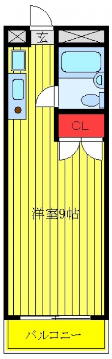 シュウカーネル2の間取り図