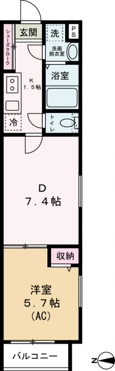 エクセラン舎人Ⅱの間取り図