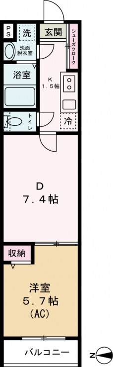 エクセラン舎人Ⅱの間取り図