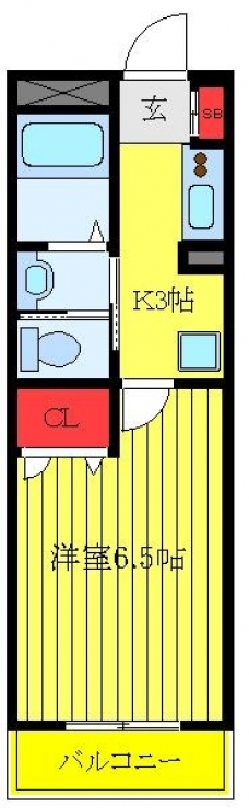 シャーメゾン川口B棟の間取り図