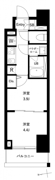 アーバンパーク綾瀬ＷＥＳＴの間取り図