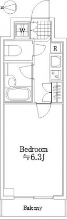 ルーブル小竹向原弐番館の間取り図