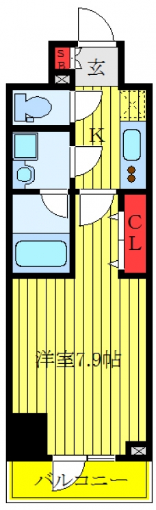 ブライズ板橋クレヴィスタの間取り図