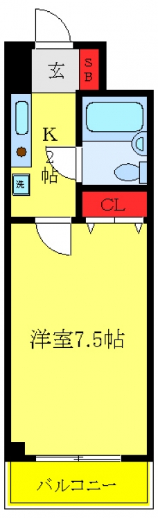 キャピタルライフ東十条の間取り図