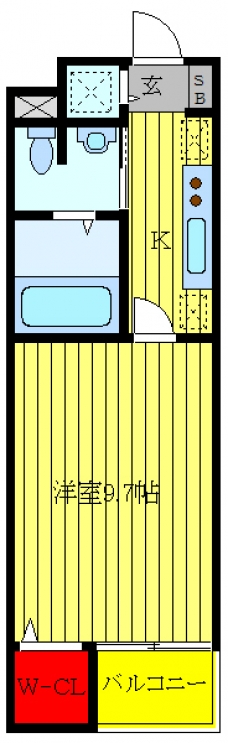 サニーフラットの間取り図
