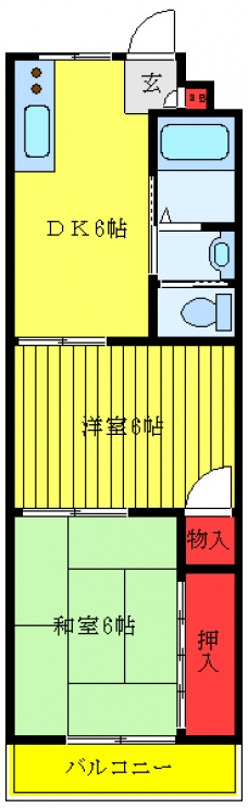 芝ハイツ峰の間取り図