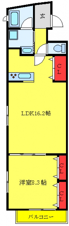 エスポワールメゾンの間取り図
