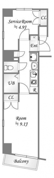 ステージファースト神田の間取り図