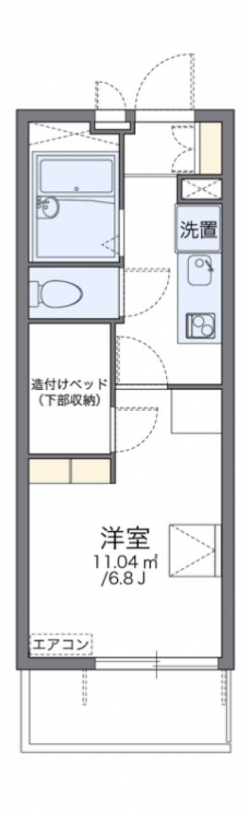 レオパレスプラムコートの間取り図