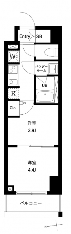 アーバンパーク綾瀬ＷＥＳＴの間取り図
