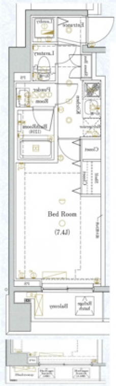 DIPS日暮里2の間取り図