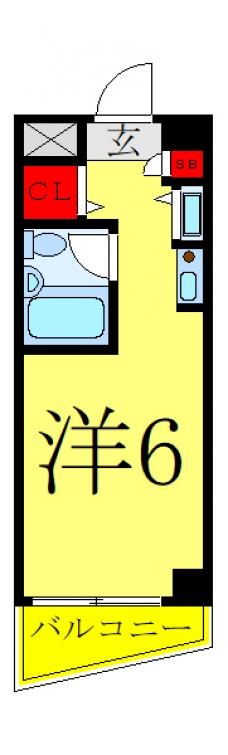 Ｊフラッツ川口本町の間取り図