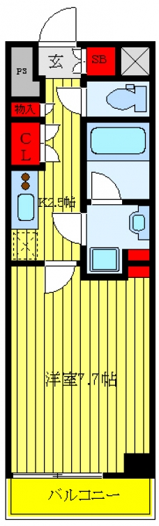 クレヴィスタ板橋西台Ⅱの間取り図