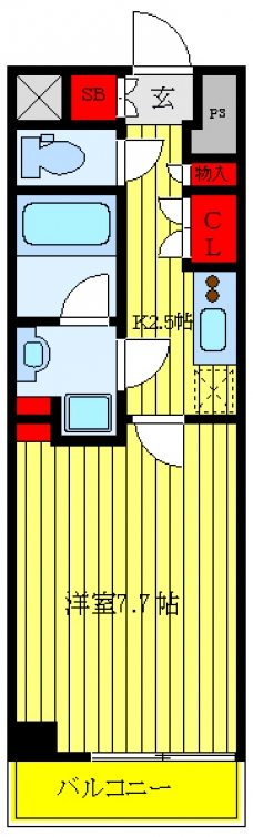 クレヴィスタ板橋西台Ⅱの間取り図