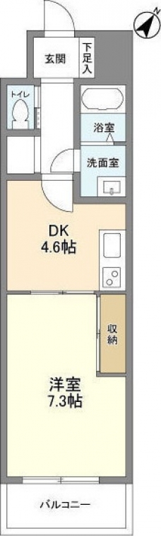 オーキッドレジデンス板橋の間取り図