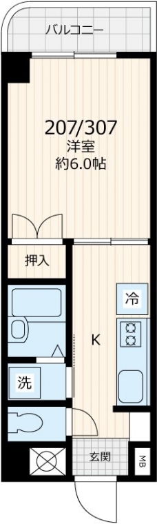 エトワール常盤台の間取り図