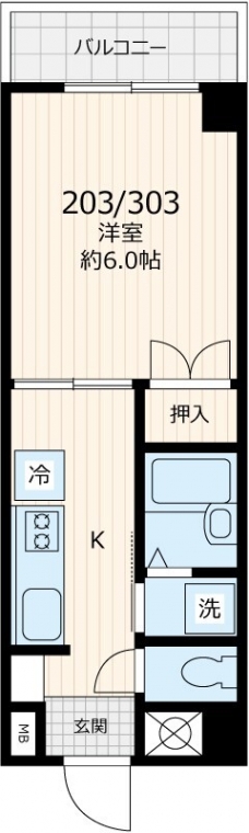 エトワール常盤台の間取り図