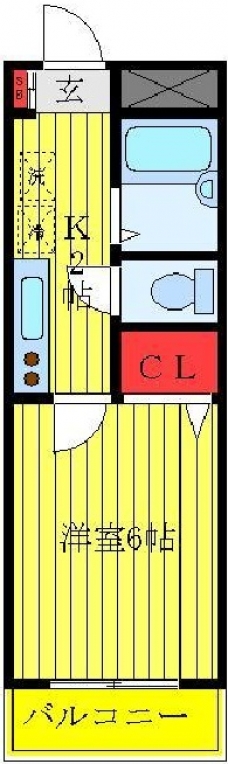 エスポワールの間取り図