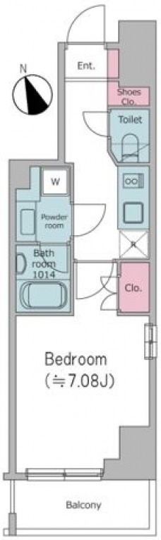 ドゥーエ池袋の間取り図