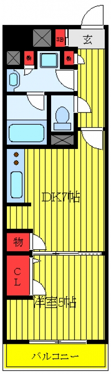 ルピナス赤羽駅前カーディナルタワーの間取り図