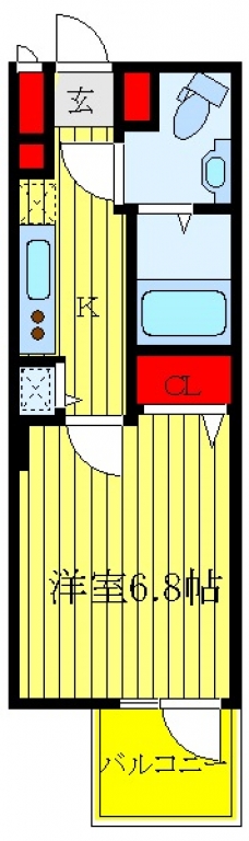 アプレシティ浮間舟渡の間取り図