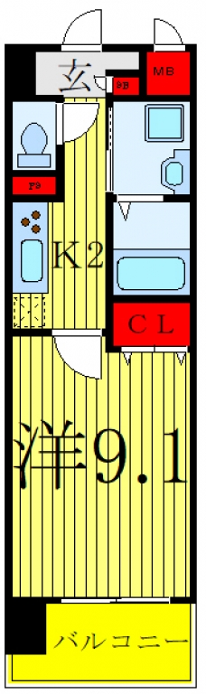 アレッサ仁志の間取り図