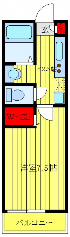 プランドール川口の間取り図