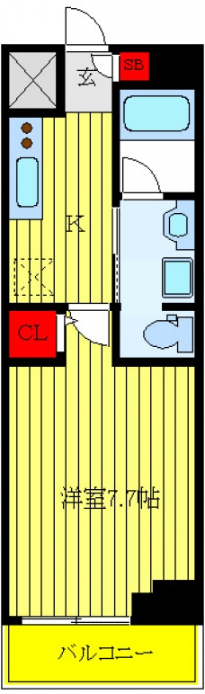 Ｂ　ＣＩＴＹ　ＡＰＡＲＴＭＥＮＴ　ＩＴＡＢＡＳＨＩ　ＮＯＲＴの間取り図