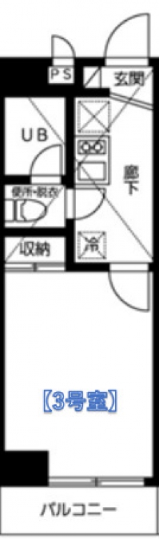 Flat浦和の間取り図