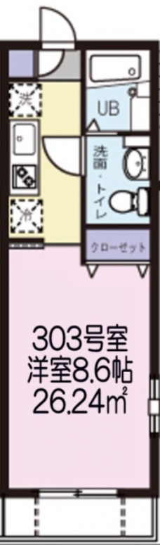 ボヌール南長崎の間取り図